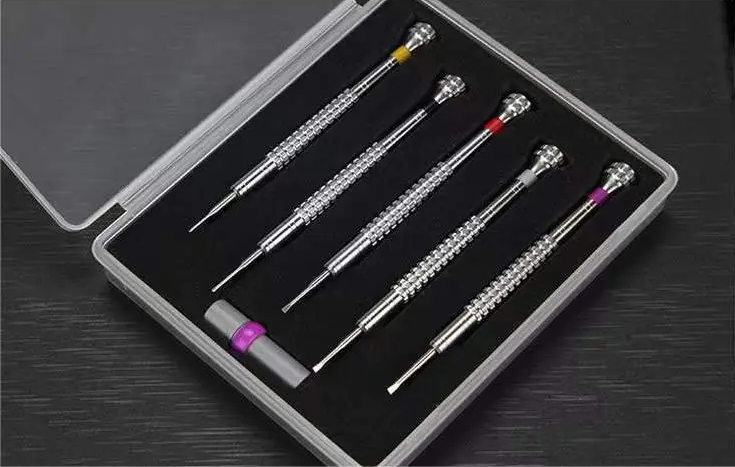 Professional Watch 5-Piece Standard Screwdriver Set | Gold Line
