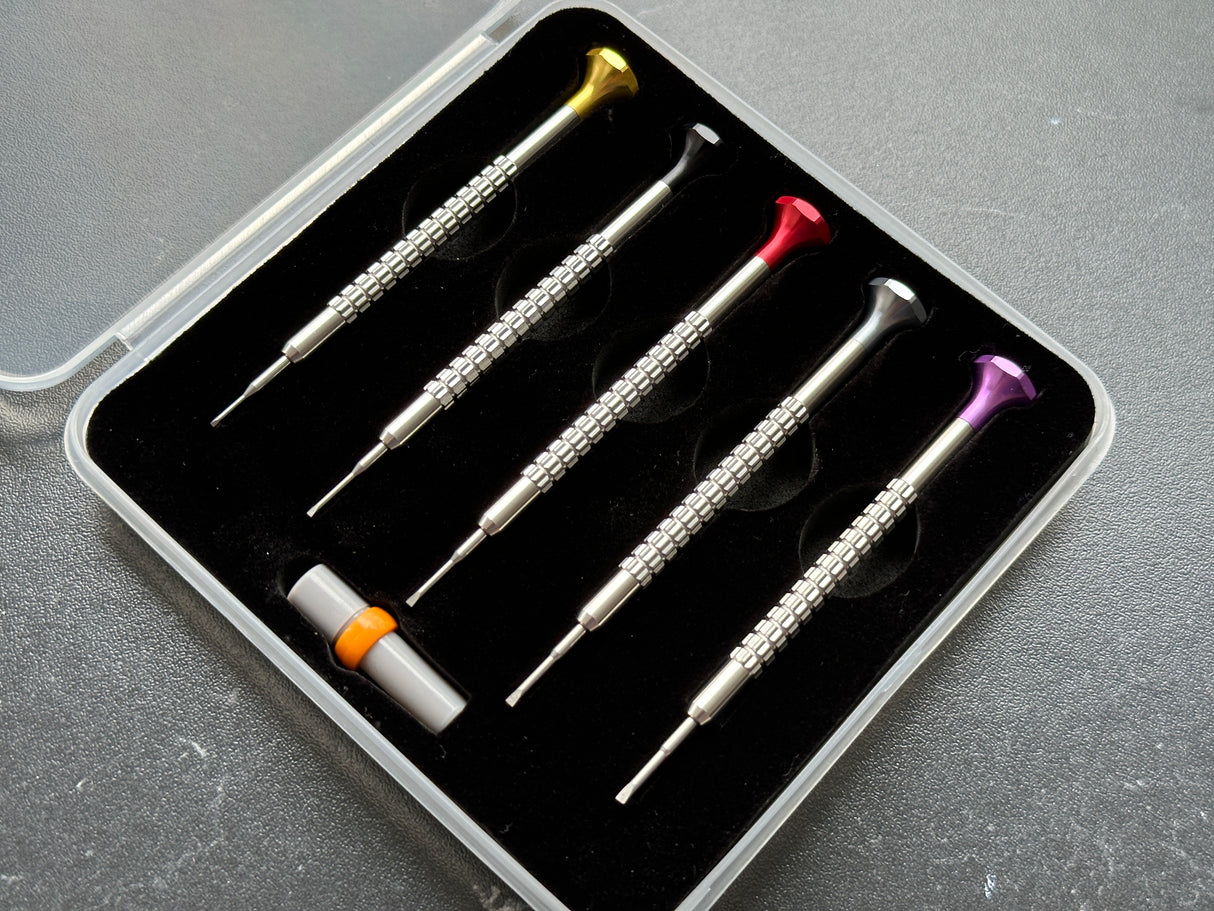 Professional Watch 5-Piece Ergonomic Screwdriver Set | Gold Line