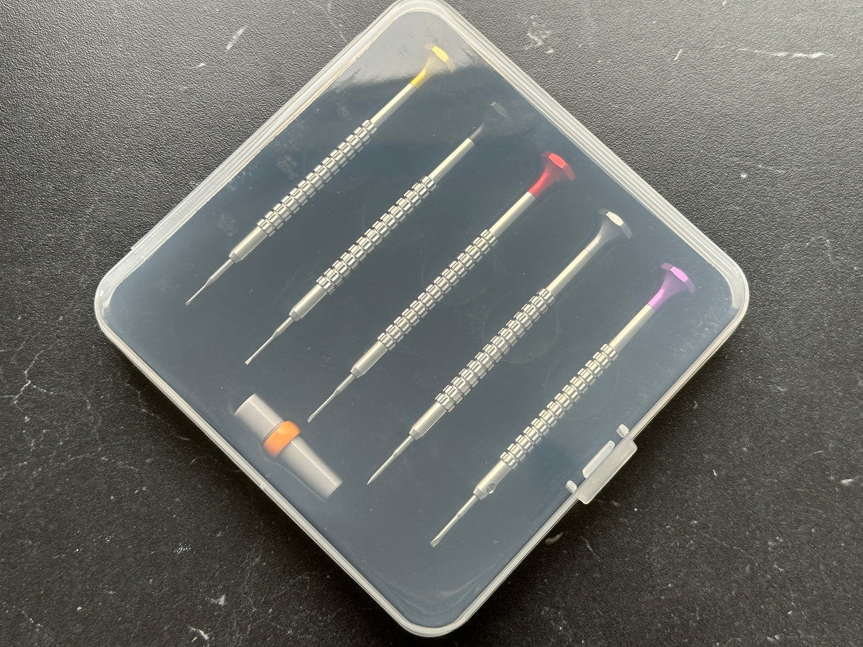 Professional Watch 5-Piece Ergonomic Screwdriver Set | Gold Line