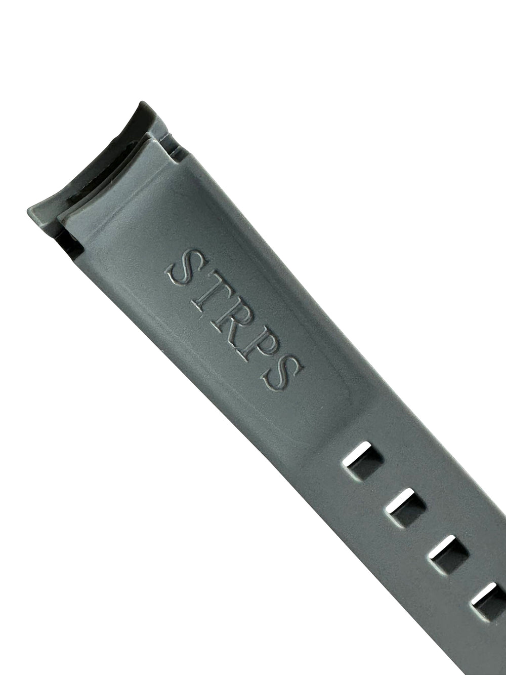 MoonSwatch Strap - Rubber - Dark Grey With White Stripe