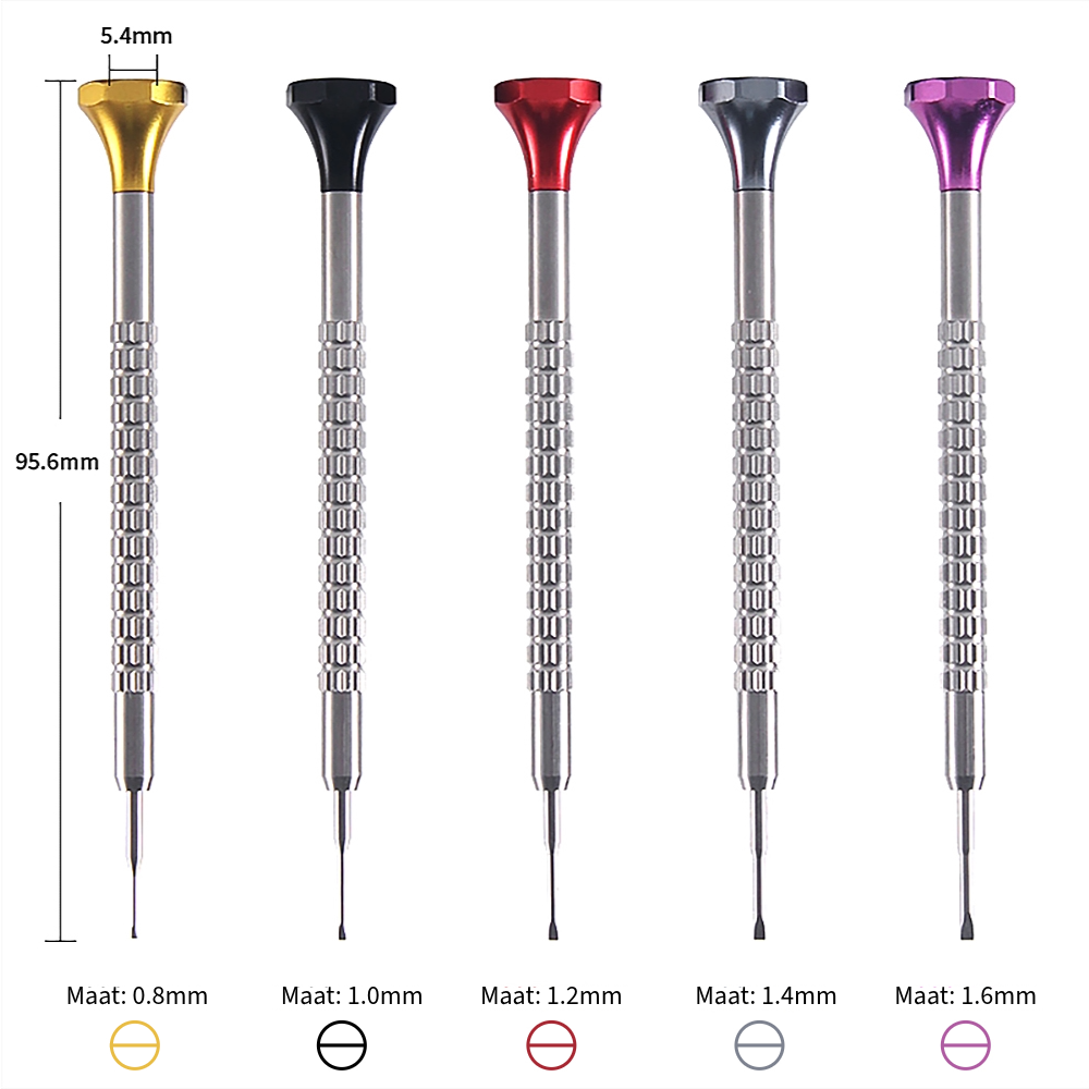 Professional Watch 5-Piece Ergonomic Screwdriver Set | Gold Line