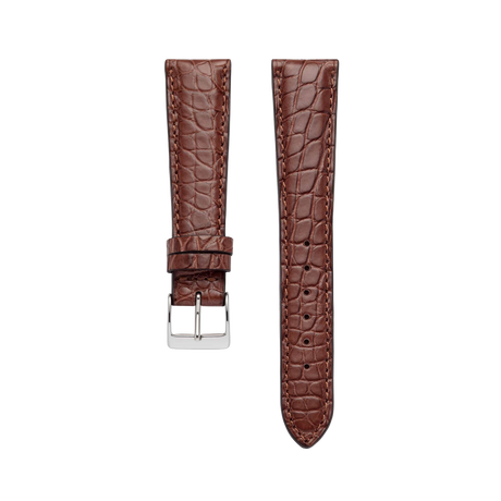 Watch Strap Leather by STRPS® - Genuine Louisiana Alligator - Brown & Black