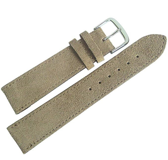 Horlogeband Suede Velour by STRPS® - Meerdere kleuren