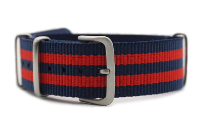 Classic NATO Strap - Blauw / Rood