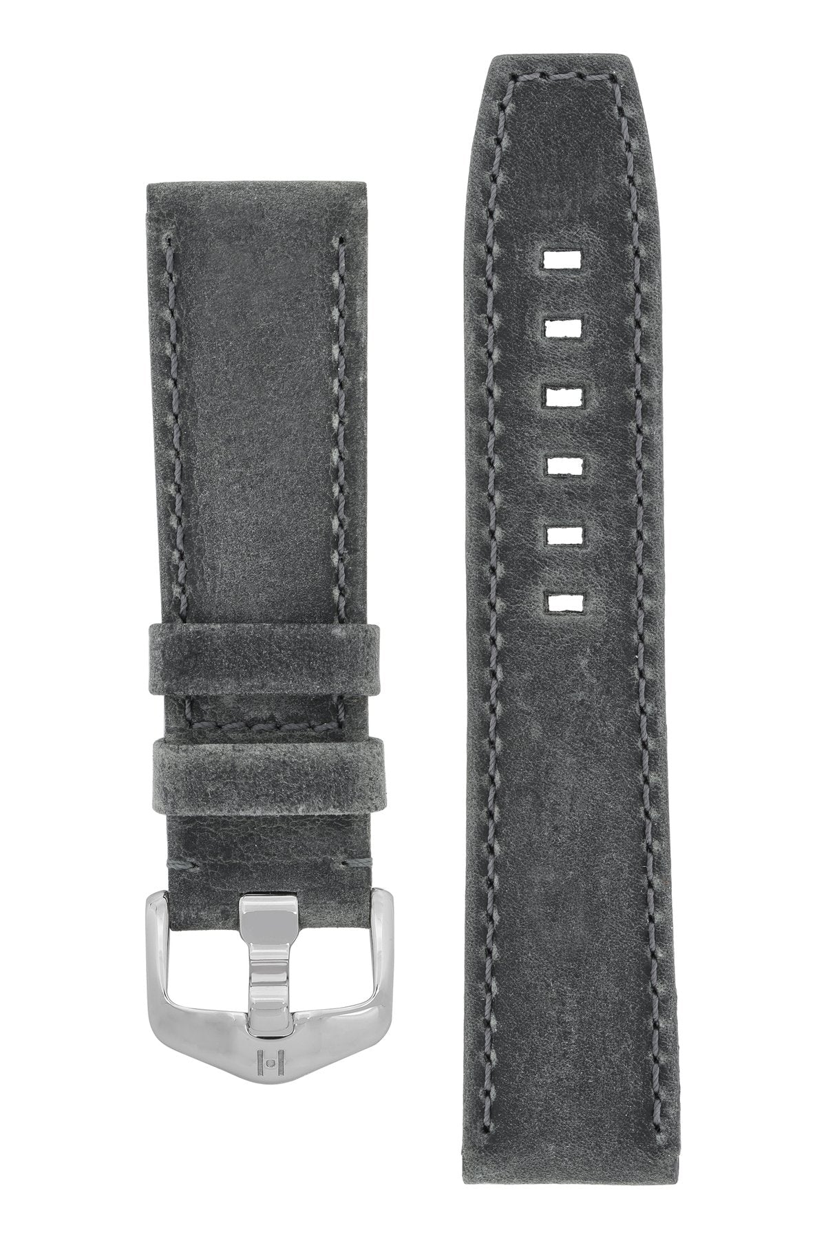 Watch Strap Hirsch Tritone Kudu Leather - Grey