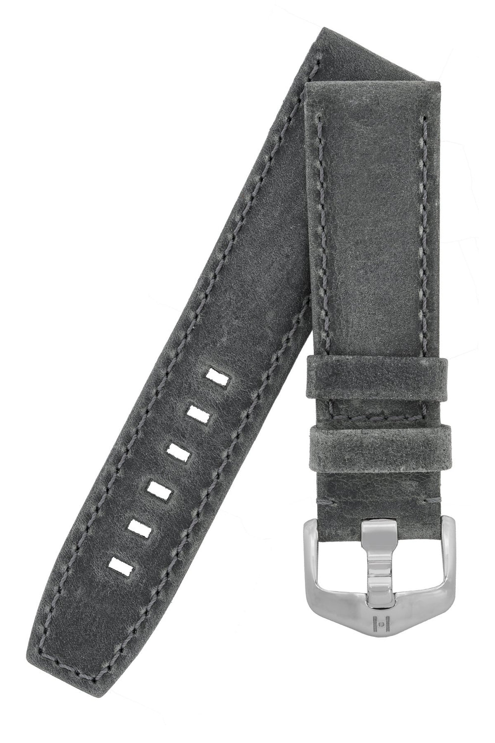 Watch Strap Hirsch Tritone Kudu Leather - Grey