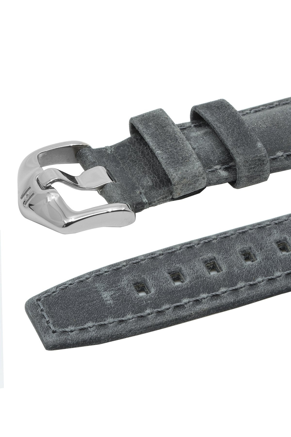 Watch Strap Hirsch Tritone Kudu Leather - Grey