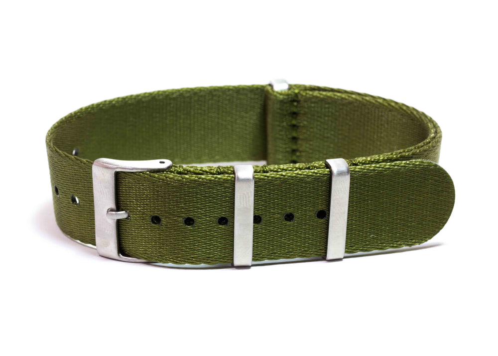Premium Slim NATO Strap - Legergroen