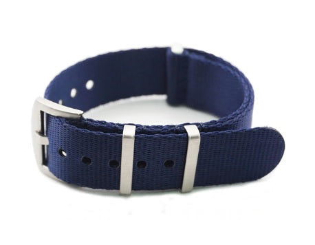 Premium NATO Strap - Navy Blauw