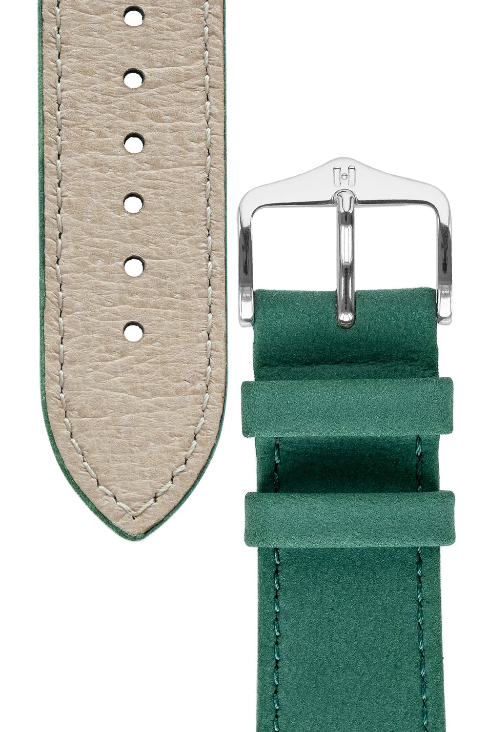 Watch Strap Hirsch Osiris Nubuck Leather - Green