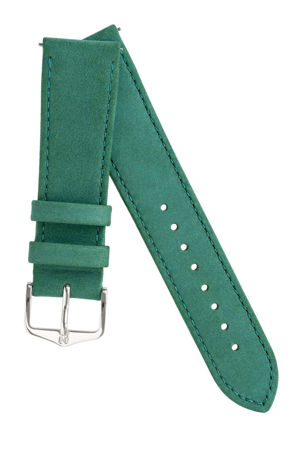 Watch Strap Hirsch Osiris Nubuck Leather - Green