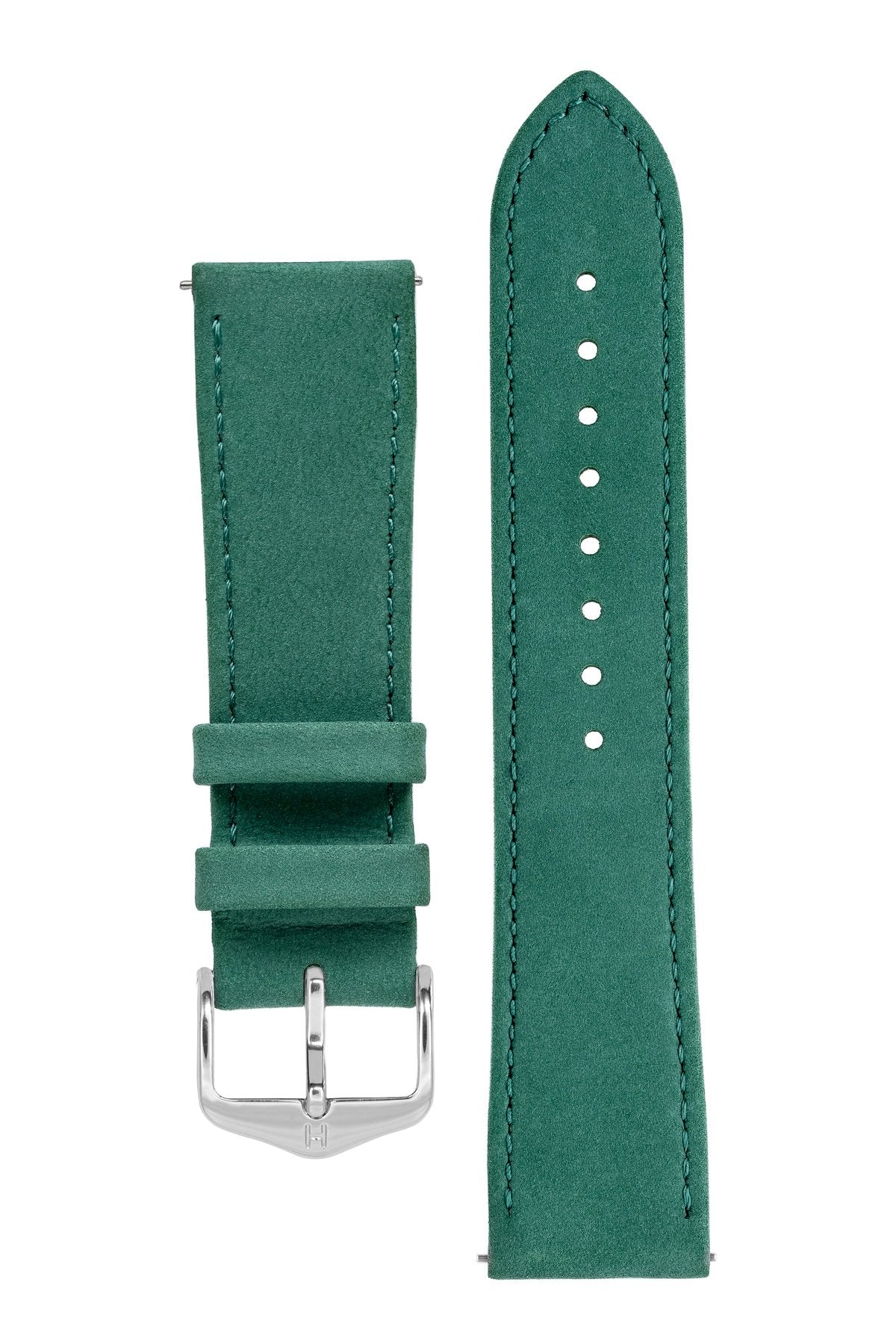 Watch Strap Hirsch Osiris Nubuck Leather - Green
