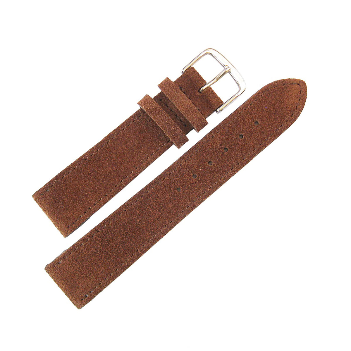 Horlogeband Suede Velour by STRPS® - Meerdere kleuren
