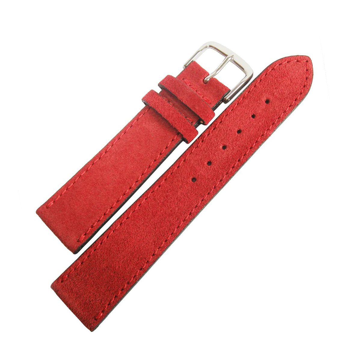 Horlogeband Suede Velour by STRPS® - Meerdere kleuren