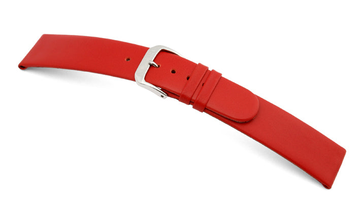 Horlogeband Happel Merano Leer | Rood