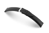 Watch Strap Happel Corona Waterproof Leather | Black