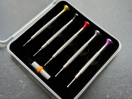 Professional Watch 5-Piece Ergonomic Screwdriver Set | Gold Line