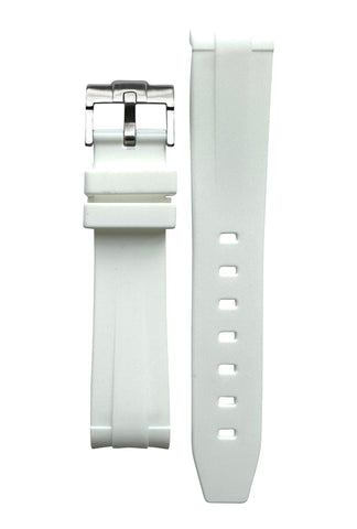 MoonSwatch White rubber strap