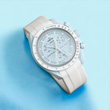 MoonSwatch White rubber strap