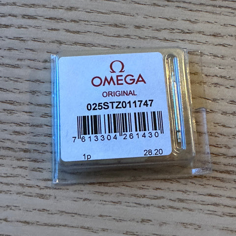 Omega 18mm buckle polished / brushed steel applied logo modern