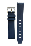 MoonSwatch blauw rubber band