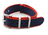 Premium NATO Strap - Blue / Red