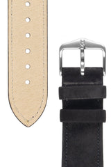 Watch Strap Hirsch Osiris Nubuck Leather - Black