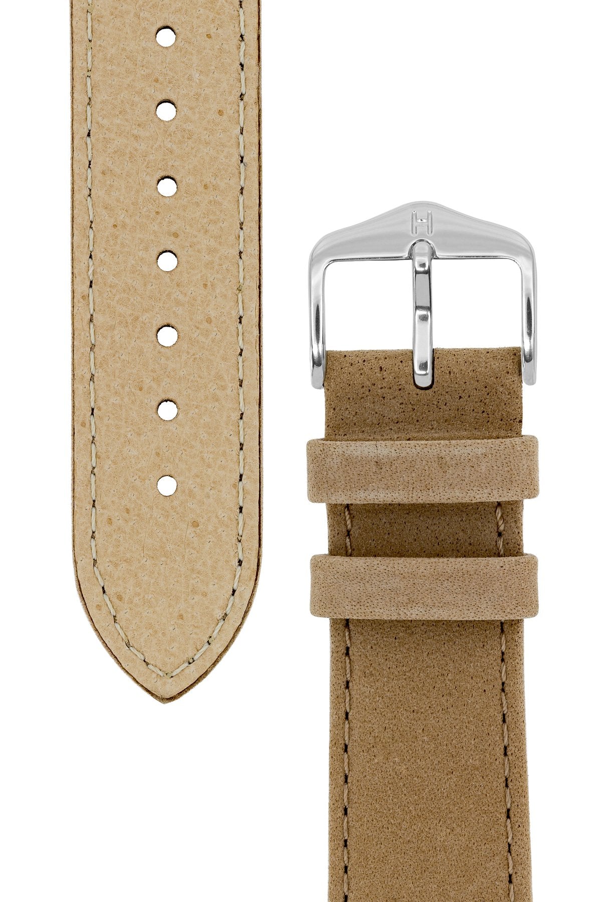 Watch Strap Hirsch Osiris Nubuck Leather - Beige