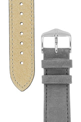 Watch Strap Hirsch Osiris Nubuck Leather - Grey