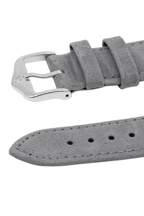 Watch Strap Hirsch Osiris Nubuck Leather - Grey