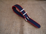 Premium NATO Strap - Blue / Red