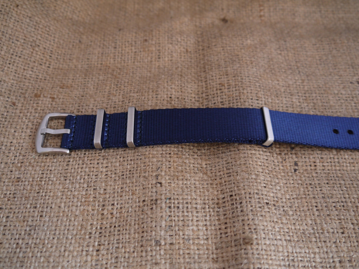 Premium NATO Strap - Navy Blue