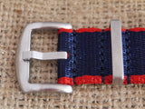 Premium NATO Strap - Blue / Red