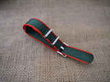 Premium NATO Strap - Green / Red