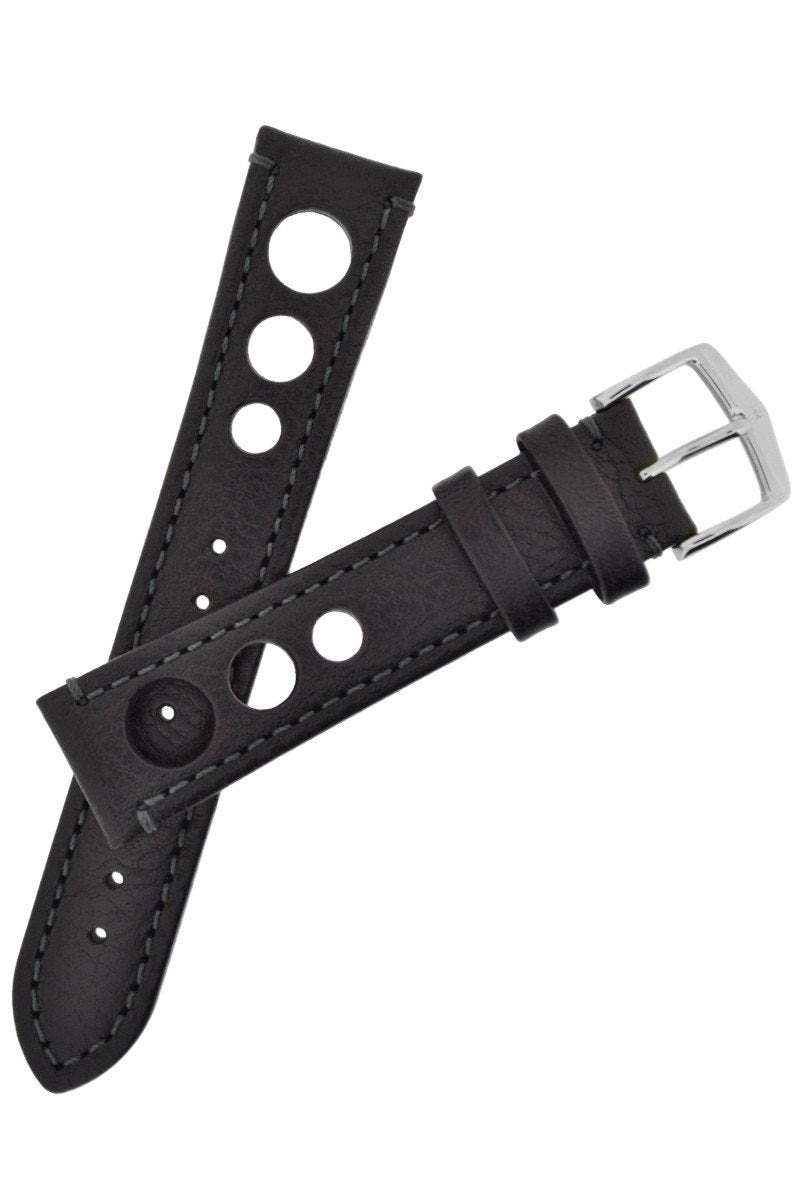 Watch Strap Hirsch Rally Leather - Black