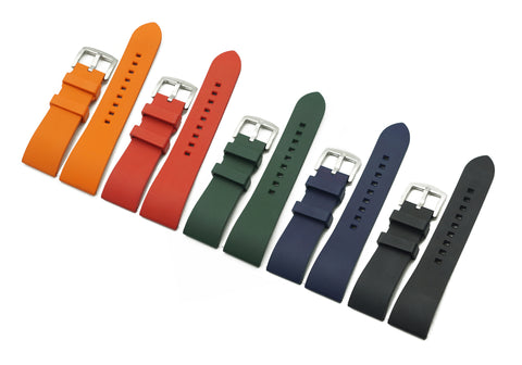 Rubber Watch Strap in multiple colours, made of FKM material