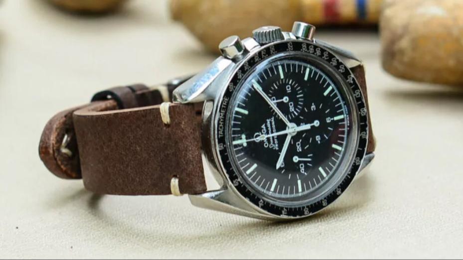 Watch Strap Vintage Leather by STRPS® - Tobacco & Dark Brown & Black