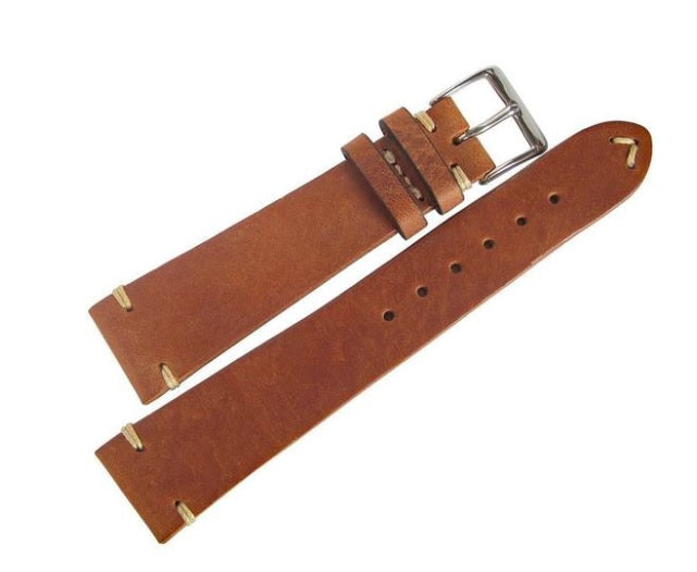 Watch Strap Vintage Leather by STRPS® - Tobacco & Dark Brown & Black