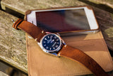 Watch Strap Vintage Leather by STRPS® - Tobacco & Dark Brown & Black