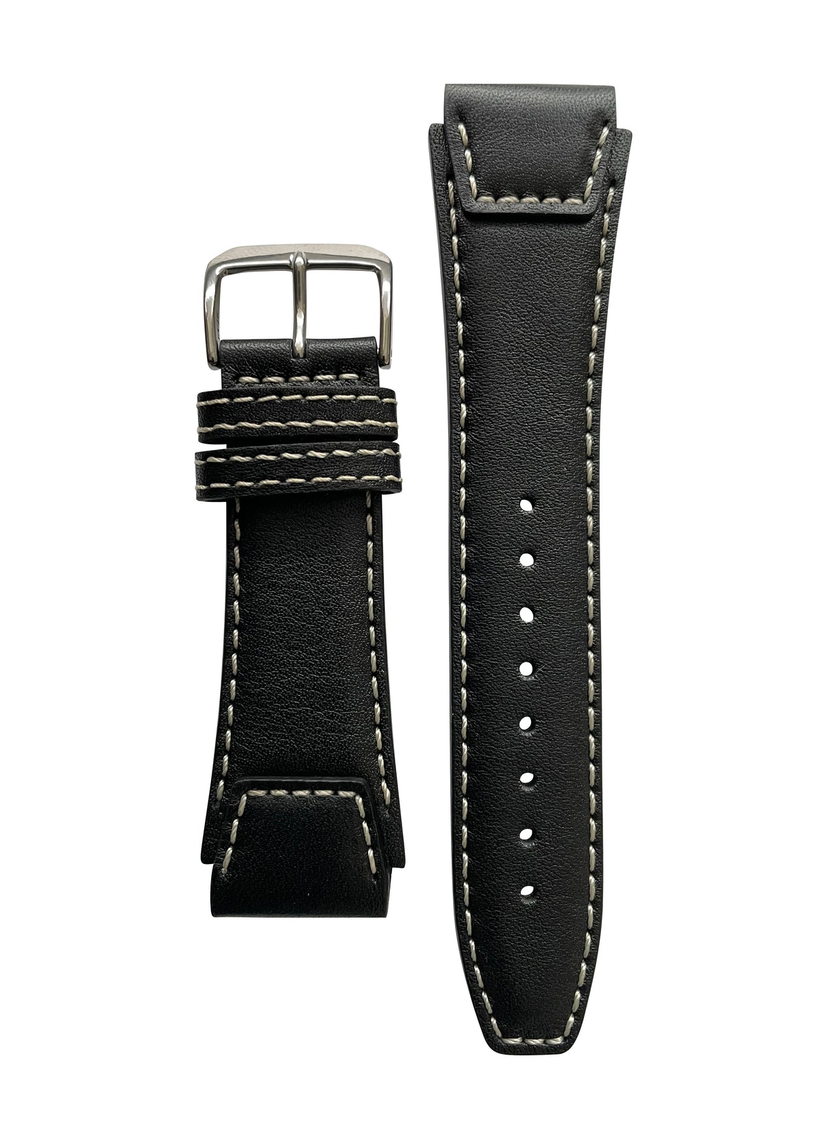 Watch Strap Leather by STRPS® - Pilot 22mm - Black