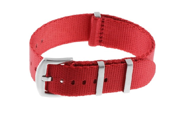 Premium NATO Strap - Warm Red